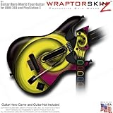Alecias Swirl 01 Yellow Skin fits Band Hero, Guitar Hero 5 & World Tour Guitars for XBOX 360 & PS3 (