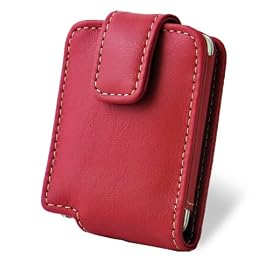 PDAIR レザーケース for iPod nano(3rd Gen) 縦開きタイプ(レッド) PALCIPDN3F/RD