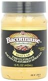 J&D Baconnaise Regular Mayonnaise, Bacon, 15 Ounce