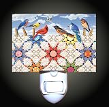 Bird Quilt Decorative Night Light
