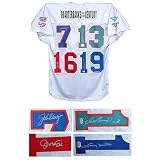 Quarterbacks Of The Century Autographed White Wilson Jersey Signed by Joe Montana, Dan Marino, John Elway and Johnny Unitas
