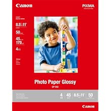 Canon Photo Paper Glossy, 8.5 x 11 Inches, 50 Sheets (0775B023)