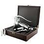 Quest Products Connoissuer Corkscrew Deluxe Wood Case Set