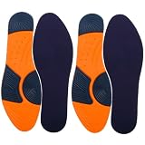 Sorbothane Women's Flat Comfort 2 Pack Insoles,Blue,one size