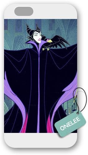 Onelee(TM) - Customized Disney Sleeping Beauty Maleficent iPhone 6 Plus 5.5 Hard Plastic case cover - White 02