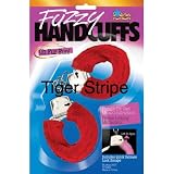 Tiger Stripe Fuzzy Furry Love Handcuffs - Fur Fun!
