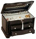 Mele Locking Java Jewelry Box with Necklace Drop - Valerie