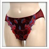 Venus 2 Pack Maroon Sheer Bikini Panty #1001 sz S