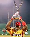 Ryan Howard - 2006 Home Run Derby / With Trophy by Unknown 8.00X10.00. Art Poster Print