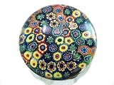 Murano Design Mouth Blown Rainbow Ex Large Size Millefiori Art Glass Paperweight PW-1115