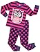 Girls Pajamas Children Christmas Sleepwear Toddler Owl Clothes Size 5 Years Deep-Purple