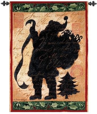 Christmas Silhouette by Susan Winget Vintage Style Wallhanging Wall Panel Hanging 26