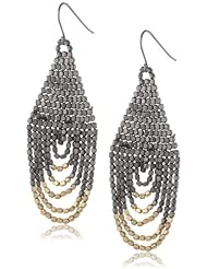 Kenneth Cole New York "Urban Rings" Bead Chandelier Drop Earrings