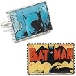 Rhodium Plated Silver Batman Stamp Cufflinks