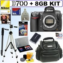 Nikon D700 12.1MP Digital SLR Camera (Body) + 8GB Deluxe Accessory Kit