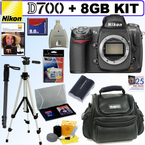 Nikon D700 12.1MP Digital SLR Camera & 8GB Deluxe Accessory Kit