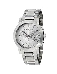 Burberry Womens BU9350 Large Check Stainless Steel Bracelet Watch