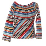 Toddler Little Girls Clothes BON VOYAGE MULTI STRIPE Top Fall FLAPDOODLES 2T-6X