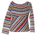 Toddler Little Girls Clothes BON VOYAGE MULTI STRIPE Top Fall FLAPDOODLES 2T-6X