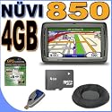 Garmin Nuvi 850 Portable GPS Vehicle Navigation System w/ 4.3" LCD Widescreen w/ Speech Recognition (0100057720) 4GB MicroSD BigVALUEInc Accessory Saver Bundle + MORE!