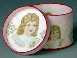 Miniature Pink Girl Hat Box Kit by Lindee's Little Linens