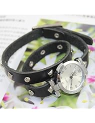 JOINNEW@ 2013 Bling Rivet Dress Watch Fashion Leather Wrap Wrist Bracelet Women Ladies Watch
