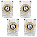 Oakland Athletics MLB 4pc Square Shot Glass Set by Great American Products