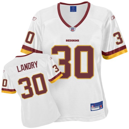 Reebok Washington Redskins LaRon Landry Women's Premier White Jersey Large