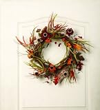 Autumn Fields Flower Wreath with Coneflowers
