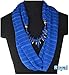 AllyDrew Heart Pendant Necklace Scarf Pendant Scarf, Black