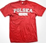 Polska Flag International Soccer T-Shirt, Poland, Polish Pride Mens T-shirt