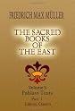 The Sacred Books of the East: Volume 5. Pahlavi Texts. Part 1