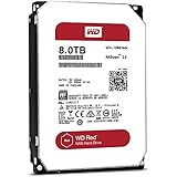WD Red 8TB NAS Hard Disk Drive - 5400 RPM Class SATA 6 Gb/s 128MB Cache 3.5 Inch - WD80EFZX