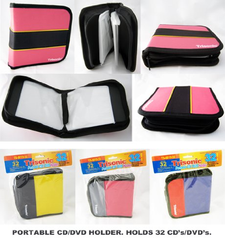 CD Holder DVD Case Storage Wallet Disc Organizer 32 New