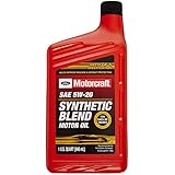 Genuine Ford Accessories XO-5W20-QSPW SAE 5W-20 Synthetic Blend Engine Oil - 1 Quart Bottle
