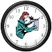 Microbiologist or Cytologist Wall Clock by WatchBuddy Timepieces (Black Frame)