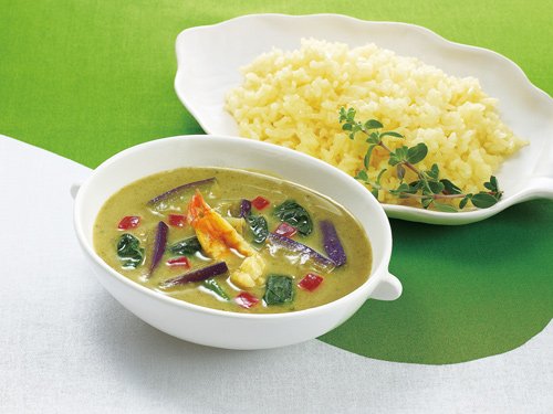 瞬間美食香るグリーンカレー