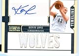2011 Playoff National Treasures Authentic Kevin Love Autograph 6 Patch Game Worn Jersey Card #'d 30/30
