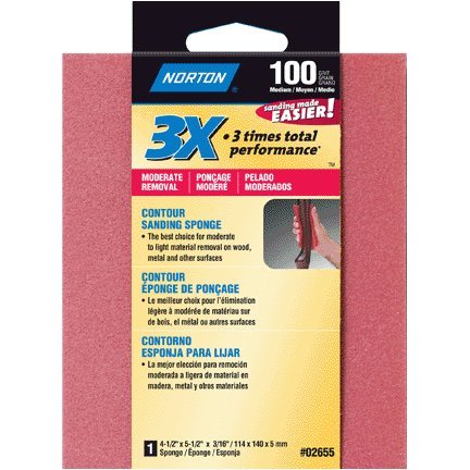 Sanding Sponge, Medium 100 Grit