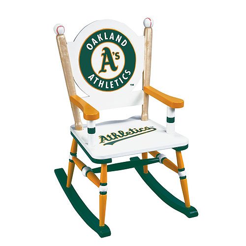 Guidecraft Oakland Athletics Children's Rocking Chair 12