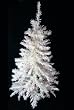 4.5' Pre-Lit White Artificial Christmas Tree - Purple Lights
