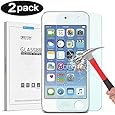 Omoton New iPod touch (6th Gen, 2015 Released) Tempered Glass Screen Protector, 0.26mm Ultrathin Screen Protector with [9H Hardness] [Super Clarity] [Scratch-Proof] [No-Bubble Installation], 2 pack