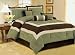 Lurxurious Bamboo Nod Embroidery Oversize Sage Green King Comforter Set Bedding-in-a-bag