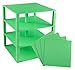 Premium Pastel Green Stackable Base Plates - 4 Pack 10