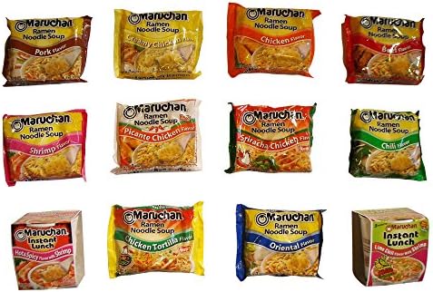 Maruchan Ramen Noodle, Unique Favorites Variety Pack- Pack of 12
