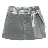 glitter cord skort