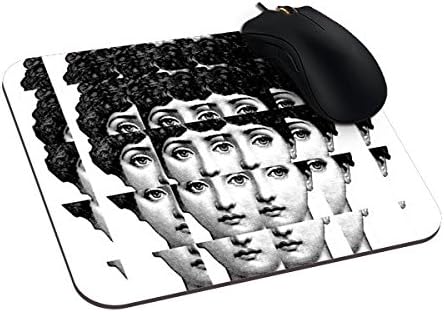 Eyes Have It, Vintage Modern Black &amp; White Mouse Pad
