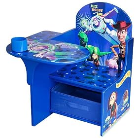 Disney Toy Story Childrens Desk and Chair w  Storage