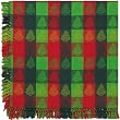 Durable Hand Woven 100% Cotton Jaquard Christmas Tree Tablecloth 60" X 60"