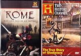 The History Channel Rome : The Rise and Fall of an Empire Complete Uncut Edition : 13 Epsiode 4 Disc Mini-series with Bonus Disc the True Story of Gladiators : The Bloody History of the Roman Empire Total 5 Discs : Box Set Over 11 Hours